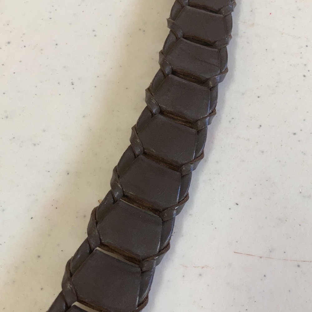 🎉HP🎉 Vintage Levi Jeans Braided leather belt - Picture 5 of 7